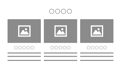 ブロック3つ横並び